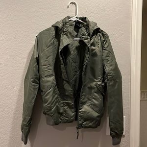 Military Green Bomber Jacket